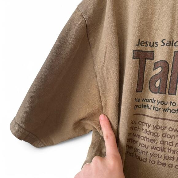 Vintage Y2K Jesus Said Take a Hike T-Shirt 2004 Large Y2K - Picture 7 of 7